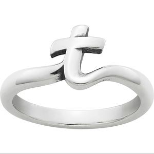 James Avery Script Initial Ring